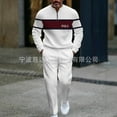 thumbnail image 5 of Men's casual sports long sleeved jogging suit two-piece jacket and pants set, 5 of 12