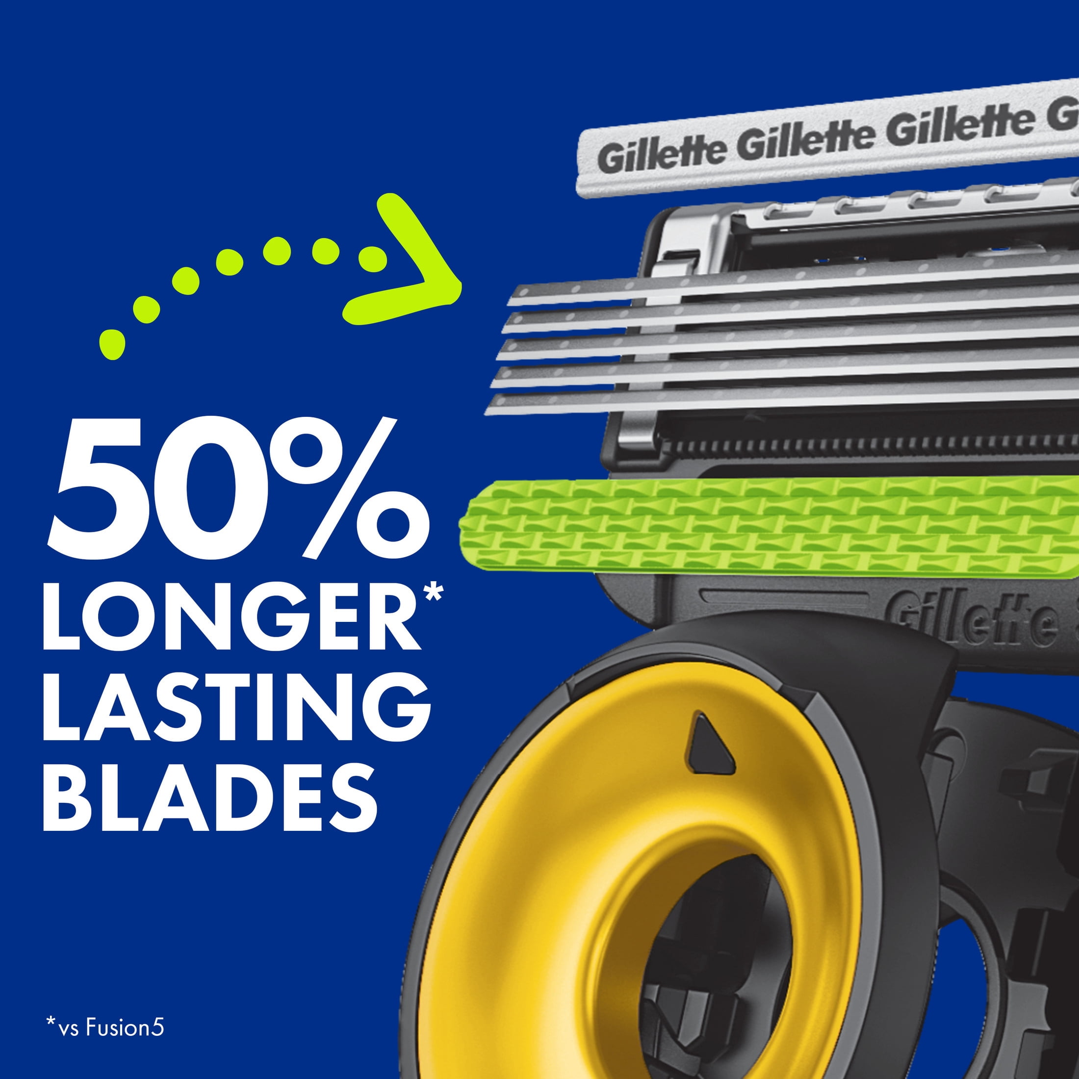 Gillette Labs Official Chargers Licensed Razor for Men, Perfect for Game Day Grooming, Gillette Labs with Exfoliating Bar, 1 Handle, 4 Blade Refills, with Magnetic Stand