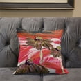thumbnail image 5 of Amrita Sen Designs  26 x 26 in. Hawaii Floral Oil Duo Broadcloth Indoor & Outdoor Blown & Closed Pillow - White & Pink, 5 of 5