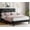 Black, variant on Full Size Bed Frame with Headboard, Upholstered Platform Bed Frames Full Size with Crystal Diamond Tufted Easy Assembly, Wooden Slats Support, No Box Spring Needed, Black