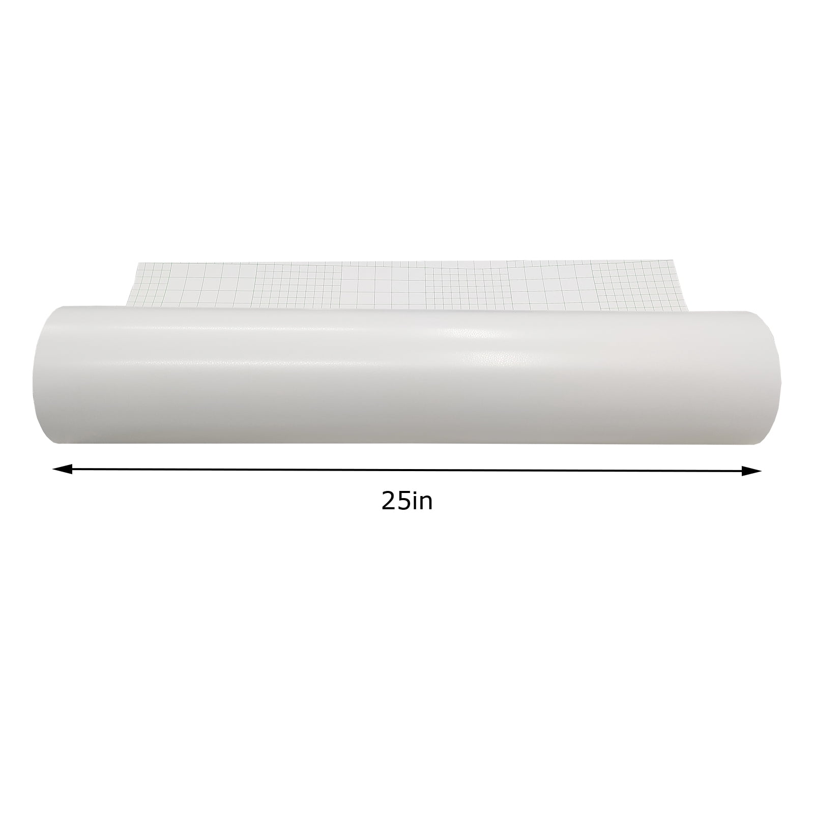 25" x 92ft Leather Grain Cold Laminating Film Roll Self-Adhesive 3Mil Thickness