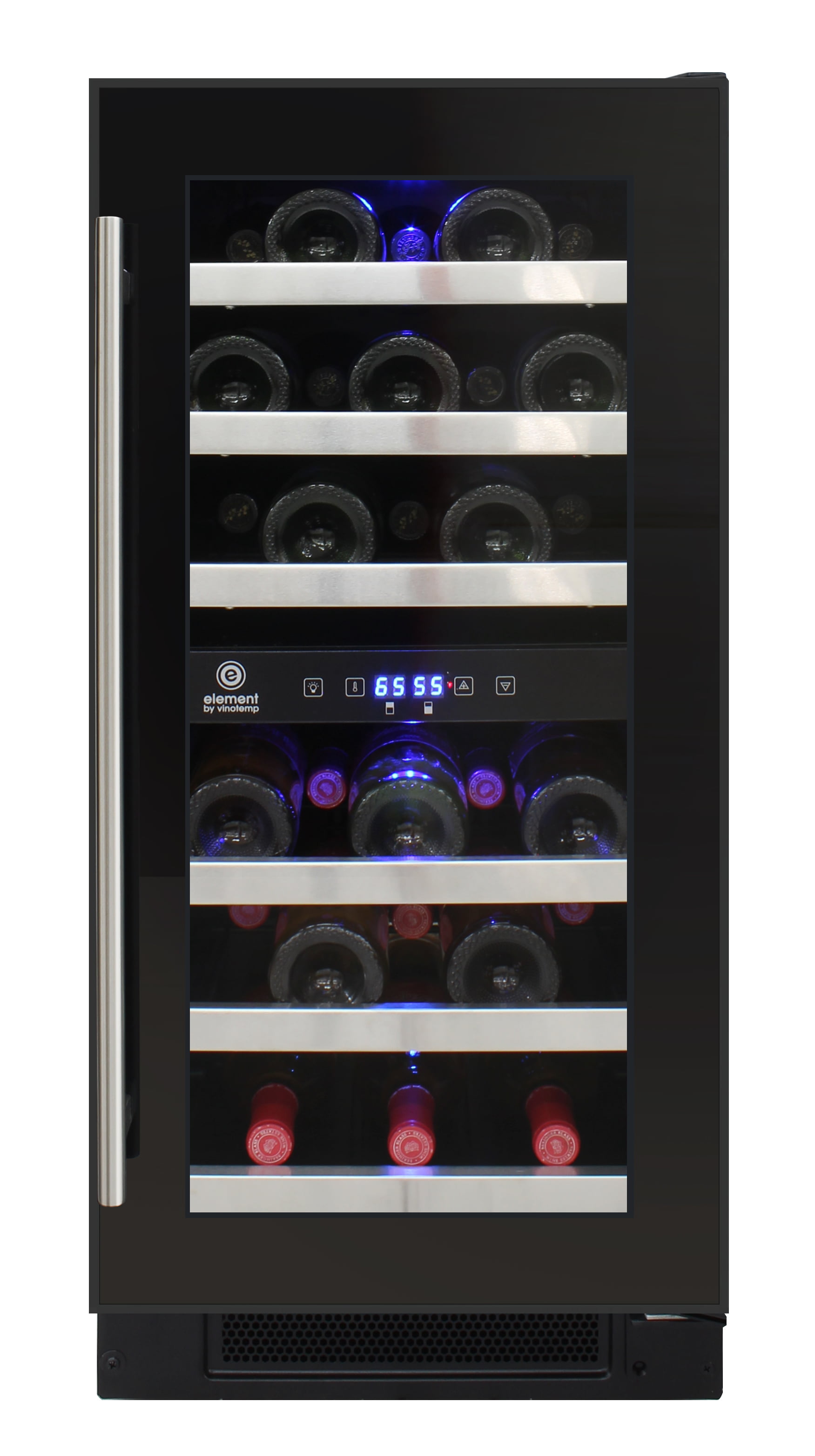2 x 27 x 19 cm Nylon Black BODUM Nero Wine Cooler With Gel Bags