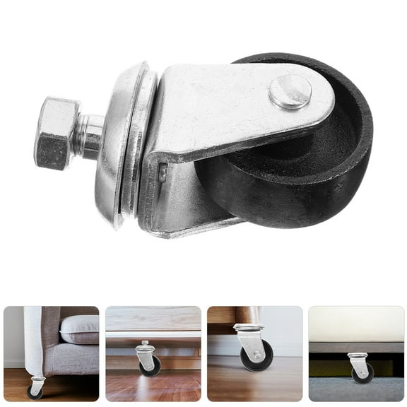 HEMOTON 2pcs Caster Wheel  Trailer Jack Caster Wheel Replacement Horizontal Jack Caster Accessory