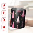 thumbnail image 5 of 12oz Coffee Tumblers Black and Pink Christmas Tree Pattern Stainless Steel Vacuum Insulated Travel Tumbler Coffee Cups Mug with Lid and Straw with Cleaning Brush for Cold & Hot Drinks, 5 of 5