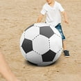 thumbnail image 3 of 23.6in Thickened Inflatable Soccer Ball, Durable PVC Beach Ball for Outdoor Fun, Large Advertising Ball, Great for Party Events, 3 of 7