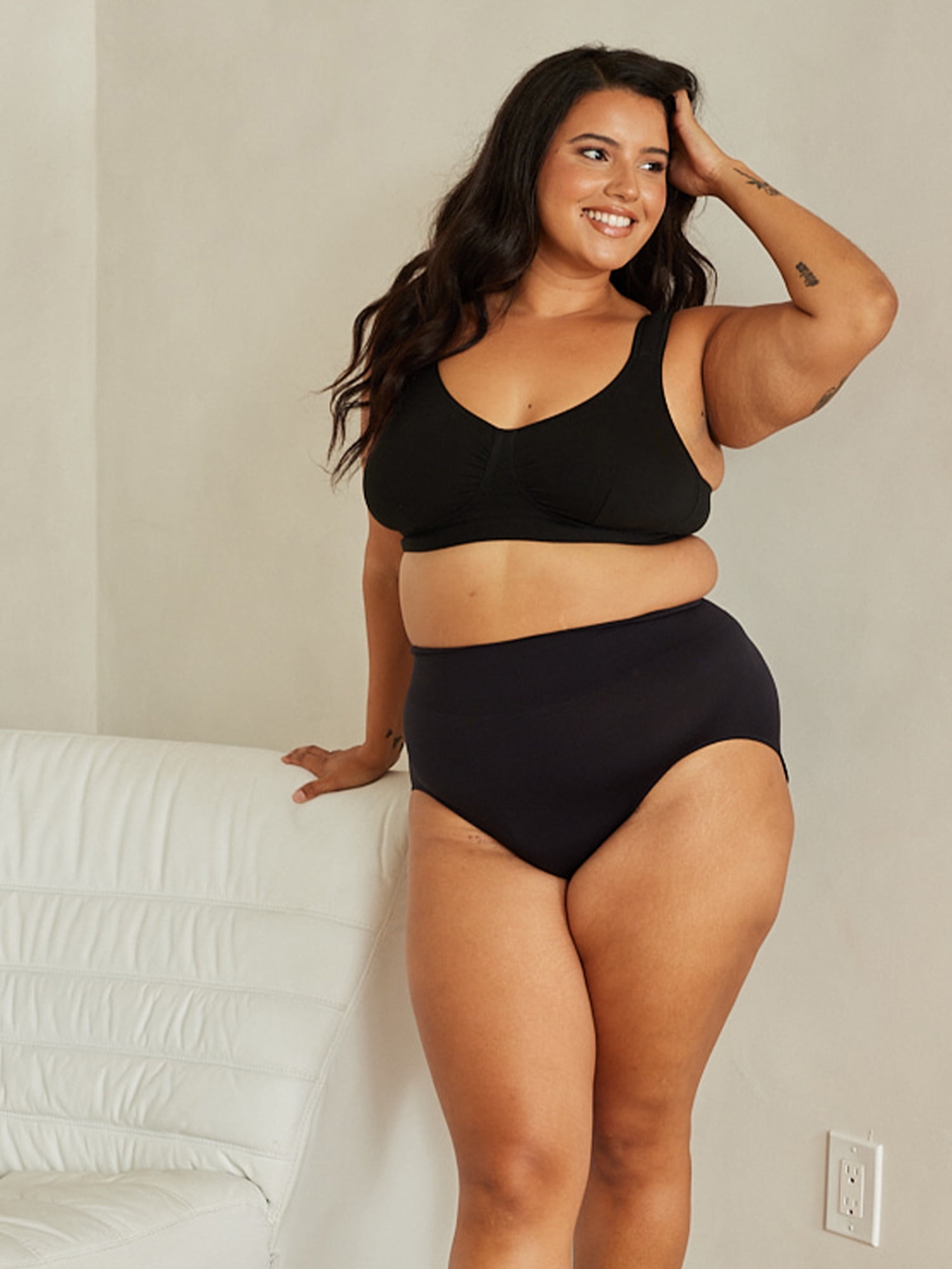Leading Lady, The Evie, Unpadded Wireless Bra, Medium Support, Breathable Cotton Bra, Padded Straps, Comfort Bra (Women's & Women's Plus)