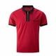 thumbnail image 4 of pstuiky Mangas cortas para hombre, Camisa deportiva de manga corta con solapa y cremallera a rayas para hombre camisas casuales para hombre s, 4 of 6