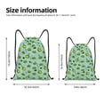 thumbnail image 2 of Honeii Froggs In The Lake Print Drawstring Backpack,Drawstring Bags String Backpack Gym Cinch Sack Backpack Sport Bag Draw-Small, 2 of 6