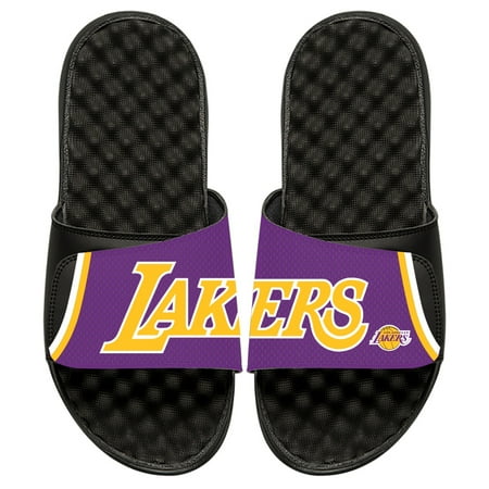 

Men s ISlide Black Los Angeles Lakers Statement Jersey Split Slide Sandals