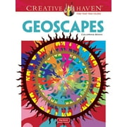 DOVER PUBLICATIONS Adult Coloring Books: Art & Design: Creative Haven Geoscapes Coloring Book (Edition 1) (Paperback)