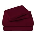thumbnail image 2 of BNM Egyptian Cotton 400 Thread Count Sheet Set, California King Size, Burgundy, 2 of 7