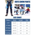 thumbnail image 2 of liyiyiyia Kids Snow Pants Boys Waterproof Insulated Winter Hiking Pants Girls Youth Warm Fleece Lined Softshell Trousers Blue 14-16 Years, 2 of 7