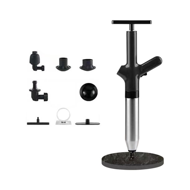 Fiudx Desatascador de Inodoro de Alta Presión, Potente Herramienta para Eliminar Obstrucciones, Cabezales Flexibles Reemplazables Incluidos, Diseño Ergonómico, Apto para Inodoro, Lavabo y Ducha, Esen