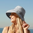 thumbnail image 5 of Tirrinia Wide Brim Sun Hat UPF 50 Foldable Bucket Summer Hat for Women Girls, 5 of 7