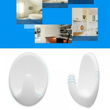 

Clearance! Command Utility Hooks 6 Strong hooks Powerful Small Rails White Self-adhesive Rails Home Key Hanging Indoor Use Organize Damage-Free