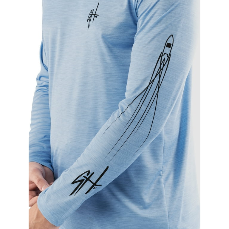 ハーヴィーメイス　　 フェザー12KgfTOP 【M size•S size】 Guy Harvey Performance Fishing Shirt - UPF 30 Protection