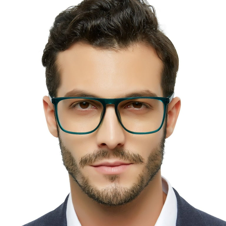 MARE AZZURO Men's Reading Glasses Fashion Reader +6.0 for Filter Glare  Lightweight Magnifying Eyeglasses 6.00 for Father