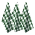thumbnail image 2 of Contemporary Home Living Buffalo Check Cotton Dish Towels - 30" - Pine Green and White - Set of 3, 2 of 2