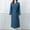 Blue, variant on Lilgiuy Womens Solid Bandage Robe Bathrobe Gown Pajamas Long Sleepwear Pocket Waistband+Belts for Thanksgiving New Year
