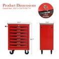 thumbnail image 5 of Aukfa Tool Box 7-Drawer Rolling Tool Chest Combination Workbench for Workshop Garage, Re'd, 5 of 9