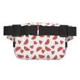thumbnail image 3 of Honeii Hand Drawn Watermelon Print Square Double Layer Waist Bag,Waist Belt Bag Fashion Fanny Women and Men,For Travel Running Hiking Walking, 3 of 9