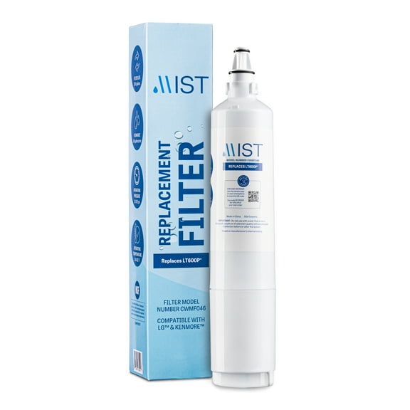 Mist LT600P Refrigerator Water Filter Replacement for LG, Compatible with 5231JA2006A, 5231JA2006B, Kenmore 469990, 5231JA2006E, 5231JA2006F, 46-9990