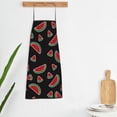 thumbnail image 5 of Zufioo Watermelon Print Tie-up Apron, Unisex Kitchen Apron - Oil-proof, Stain-proof and Waterproof, Suitable for Restaurants and Service Industries-One Size, 5 of 9