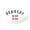 thumbnail image 1 of CafePress - Denmark Flag Oval Sticker - Sticker (Oval), 1 of 1