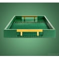 thumbnail image 6 of Home Redefined Decorative Rectangle Serving Tray, Crocodile Faux Leather, Gold Handles, 17.5" x 12", Crocodile Green, 6 of 7