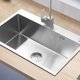 thumbnail image 3 of 2/4pcs Kitchen Sink Strainer Stopper Stainless Steel Drain Basket Waste Plug, 3 of 11
