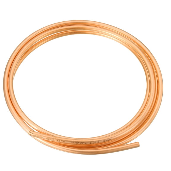 T2 Copper Tubing 0.2"ID x 5/16"OD x 10Ft, 99% Pure Copper Refrigeration Tube Seamless Flexible Coil Pipe