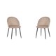 thumbnail image 1 of Ilios Innova | Paquete de 2 Sillas para Comedor Rolet Beige, Sillas Tapizadas en Terciopelo con Patas Metálicas, Diseño Moderno y Minimalista., 1 of 9