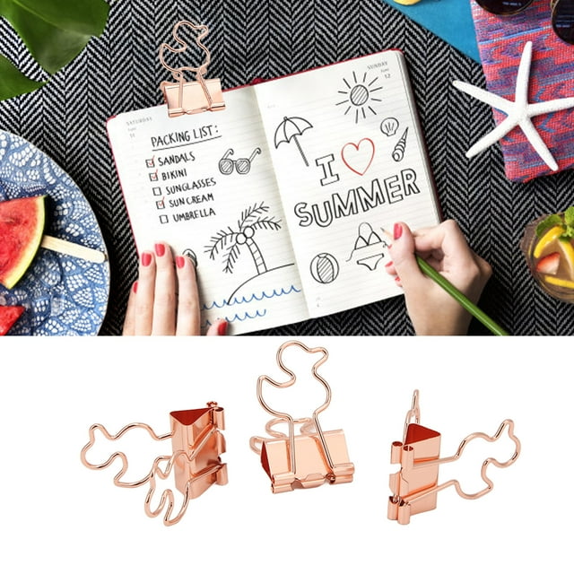 Paper Clips Finishing Clip Long Tail Clip Test Paperoffice Clip Small Clip Document Design Stationery Clip 20Pcs Office Clip Extra Tail Hair Clips Miniature Long Tail Clips