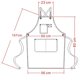thumbnail image 4 of Denim Bib Apron, Adjustable Jean Aprons With Pocket & Cross-back Straps For Salon Barber Hairdressers, 4 of 5