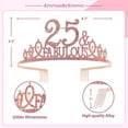 thumbnail image 2 of Conjunto de Banda y Tiara de Cumpleaños Número 25 EBE EmmasbyEmma Color Rosa, 2 of 13