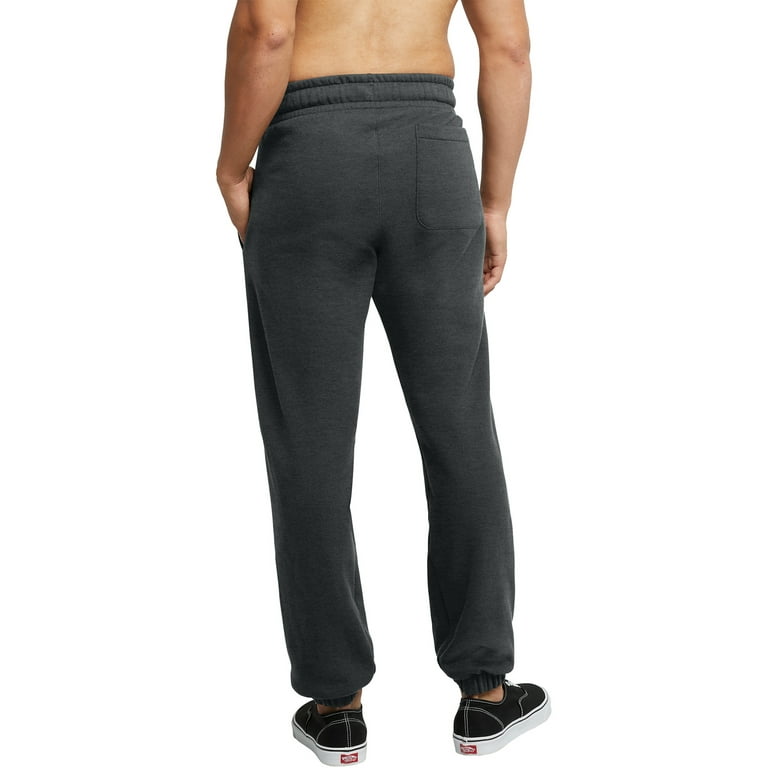 Hanes Originals Men's Fleece Joggers, 30.5 Charcoal Heather L 