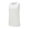 thumbnail image 5 of Ruyang Womens Tank Tops Crewneck Loose Fit Basic Casual Summer Side Split Sleeveless Shirts Basics Workout Tops for Women, 5 of 8