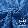 thumbnail image 2 of Juego de toallas de baño HOMEXCEL, 4 unidades, microfibra, 75 x 150 cm, color azul, 2 of 8