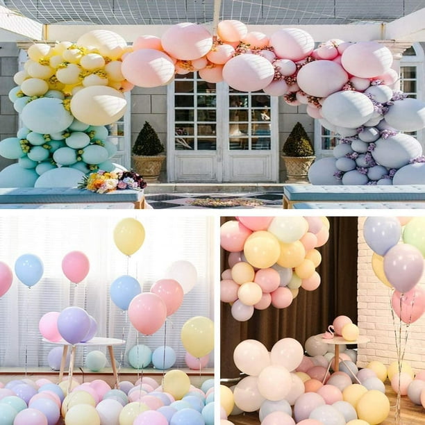 décoration ballon anniversaire couleurs pastel