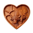thumbnail image 5 of Dwellin Easter Tray Plate St. Patrick's Day Serving Platters Reusable Rabbit Clovers Cow Wooden Charcuterie Board for Food Snack Candys Cookie, 5 of 6