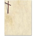 thumbnail image 2 of Wooden Cross Letterhead Letterhead Laser & Inkjet Printer Paper, 25 Sheets per Pack, 2 of 2