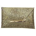 thumbnail image 2 of Sac à Main pour Femmes à Paillettes Scintillantes Fête Soirée Pochette Enveloppe Portefeuille (Doré), 2 of 5