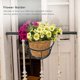 thumbnail image 4 of 3X Metal Flower Holder Shelf Stand Hanging Pots Basket Plant Garden Wall Storage, 4 of 5