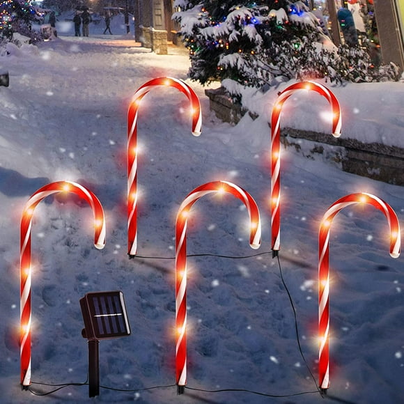 Candy Cane Path Lights