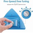 thumbnail image 5 of Blue - 1 Piece Double Sided Window Cleaner Window Wiper Magnetic Cleaning Tool Adjustable Magnetic Cleaning Brush for Tall Windows., 5 of 5