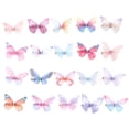 thumbnail image 2 of LHXC  20pcs Butterflies Hair Clips Mini Hair Clips for Little Girls Teens Girls Hair Accessories, 2 of 7
