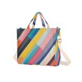thumbnail image 7 of FORMRS Womens Corduroy Tote Bag Crossbody Shoulder Handbag with Pocket, Color Striped, 7 of 7