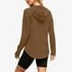 thumbnail image 5 of Manga larga blanca,Sudadera con capucha y cuello en V para mujer, jersey con bolsillo con cordón, top de poliéster de manga larga, ropa informal de uso diario, sopatenor, 5 of 9
