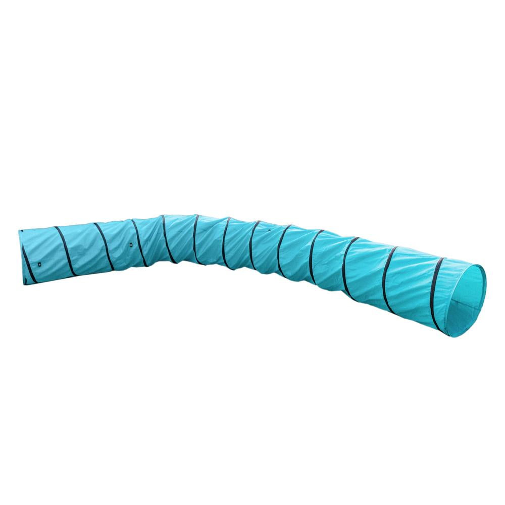 Wustrious 18 Pet Dog Play Outdoor Obedience Exercise Tunnel Agility Training Tunnel Equipment Blue （US Local Shipping 2-3Dz Delivered） 