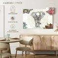 thumbnail image 5 of Elephant Stock Mandala Morning I Wall Art - Horizontal Canvas Wall Art - Living Room Wall Decor - Animal Canvas - Pink And Orange Decor By Anne Tavoletti - 36" x 24", 5 of 8